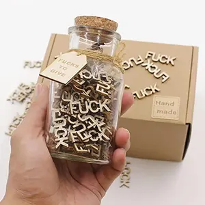 Get him a gag gift a wooden alphabet novelty gift a trick gift Friend Prop