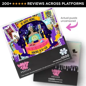 What The Puzzles – Tarot I 1000 Piece Jigsaw Puzzle for Adults, Premium Funny Gift, Non-Glare Puzzle with Hidden Details