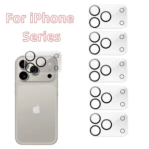 5-Pack Camera Lens Protector Film for iPhone Series 17-11, Durable Scratch-Resistant Protection, Easy Installation Protective Cover, Cellphone