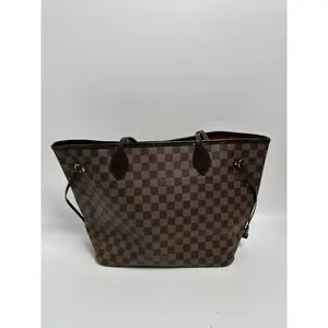 Pre-owned Louis Vuitton Canvas Tote Bags Monogram Neverfull MM Tote Bag Shoulder Handbag JD342LV