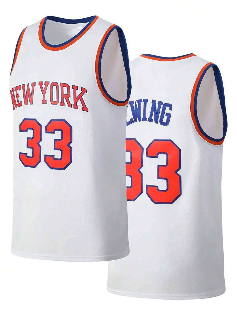 Men's Professional New York #1 Basketball Jersey