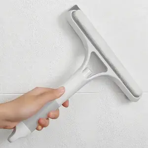 3 in 1 Window Cleaning Scraper, Shower Squeegee for Glass Doors, 2025 New Multi-Purpose Squeegee for Shower Glass, 3 in 1 Spray Function, Scrape and Microfiber Window Scrubber, All-Purpose Window Cleaner Tool hack cleaning tool household multifunctional
