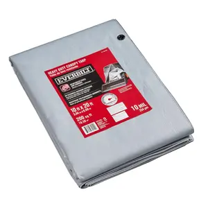 10 ft. x 20 ft. Silver Heavy Duty Canopy Tarp