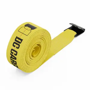Flatbed Winch Strap with Flat Hook, 3"