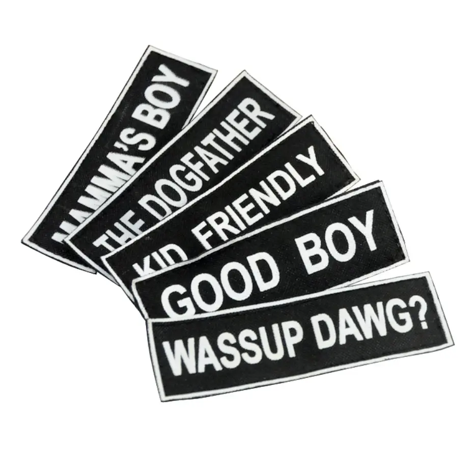 Harness Patches, B&W Nylon, by Dean & Tyler
