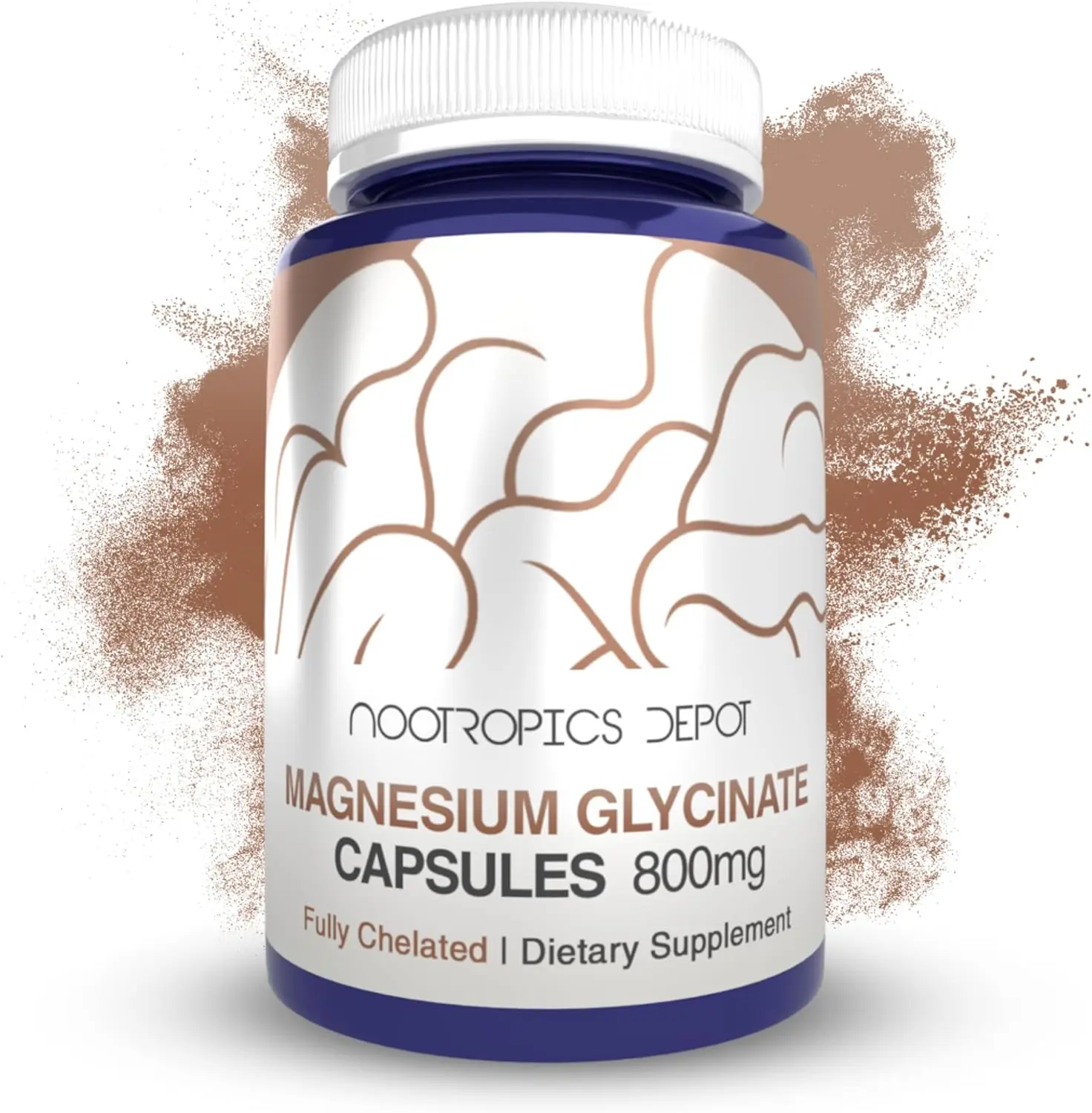 Magnesium Glycinate Capsules | Magnesium Supplement | 1600mg Magnesium Bisglycinate | 200mg Elemental Magnesium | High Absorption, Gentle on Stomach, Sleep & Muscle Support | 360ct