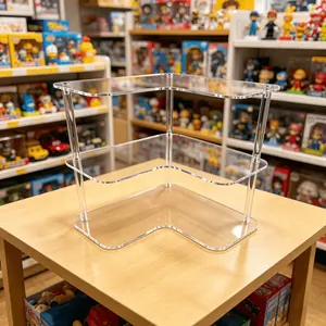 1 Set Of Multifunctional Acrylic Display Stand, Suitable For Personal Collection And Commercial Storage Display, High Transparency, Sturdy, Suitable For Cosmetics, Collectibles, Cupcakes, Suitable For All Scene Display Stands
