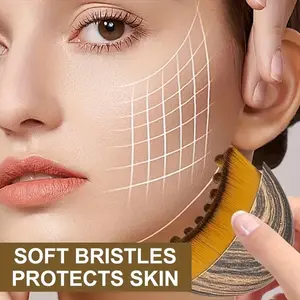 2pcs Manual Lymphatic Cleansing Brush | Suitable for Sensitive Skin and Lymphedema, Oval Shape with Bristle Design, Easy to Use, Made of Plastic