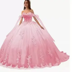 2025 Summer New Off-Shoulder  Puffy Skirt Stage Vocal Solo Performance  Elegant Host Vocal Performance Formal Wear Womenswear dress