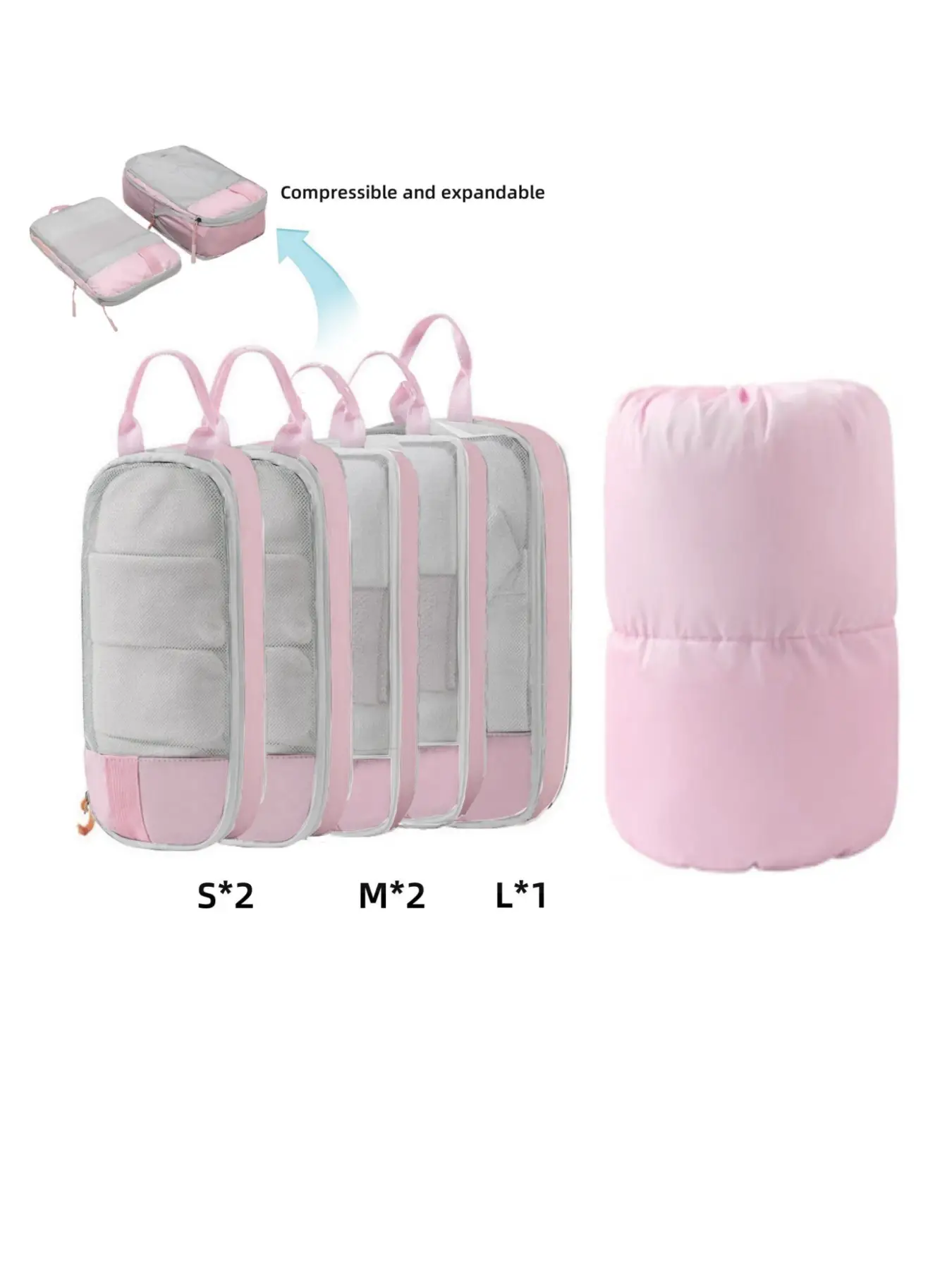 Father's Day Gifts, Travel Organizer Set, Waterproof Compression Travel Storage Bag Set, Zipper Travel Organizer for Backpack & Suitcase, Travel Acces