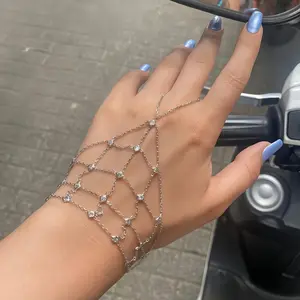 New mesh bracelet simple diamond bracelet full of party dress jewelry bracelet