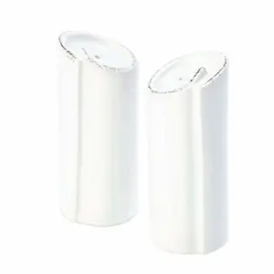 Vietri Lastra White Salt and Pepper ~ Handcrafted Italian Stoneware