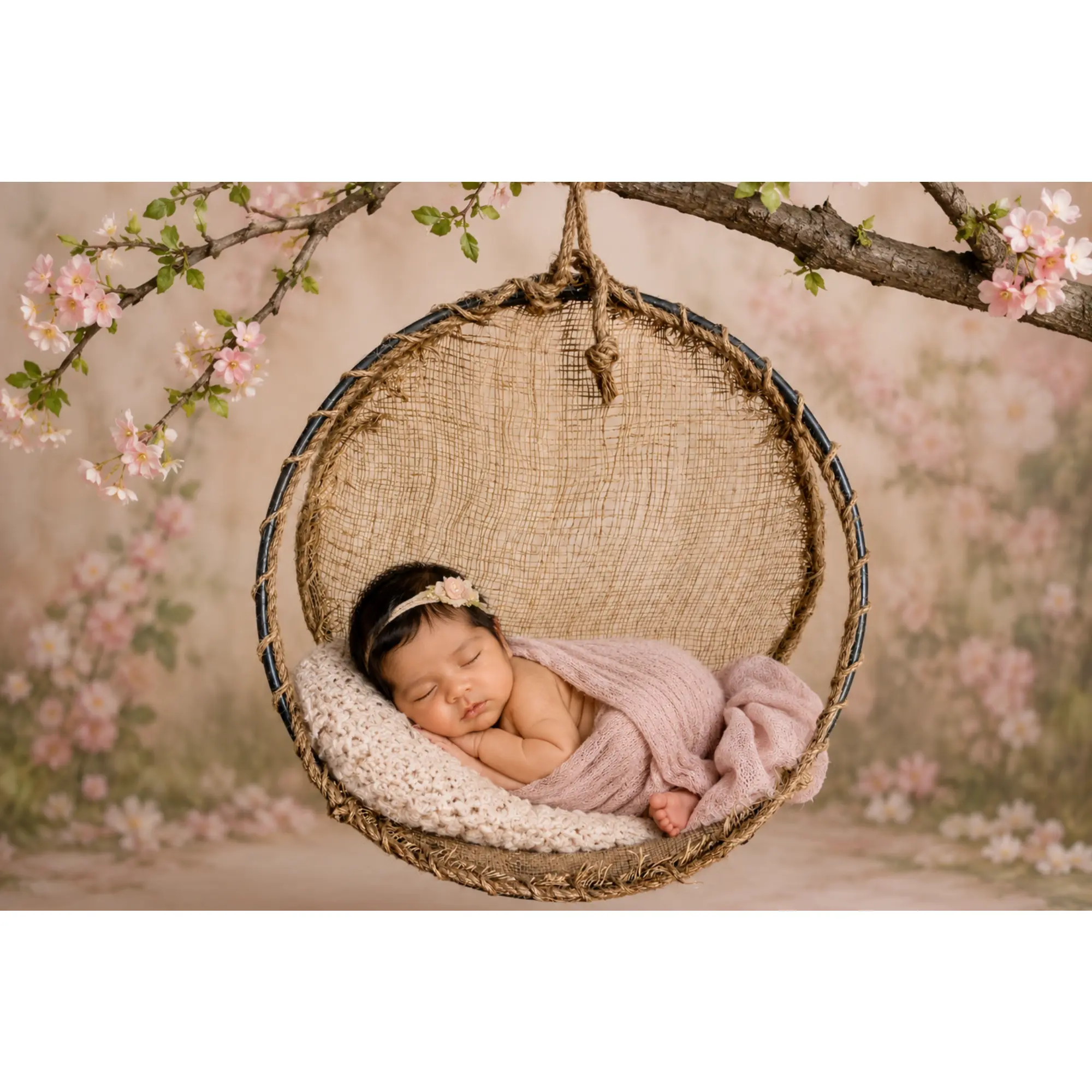 Round Rustic Swing