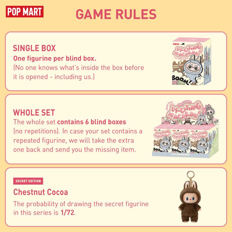 POP MART THE MONSTERS - Exciting Macaron Vinyl Face Blind Box, Labubu Collectible Toys, Valentine’s Day Gifts-2.0