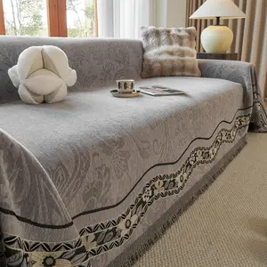 One-Piece Floral Sofa Cover, Luxury All-Season Sofa Set, Pet-Friendly Scratch-Resistant Sofa Couch Protector, Living Room Decor