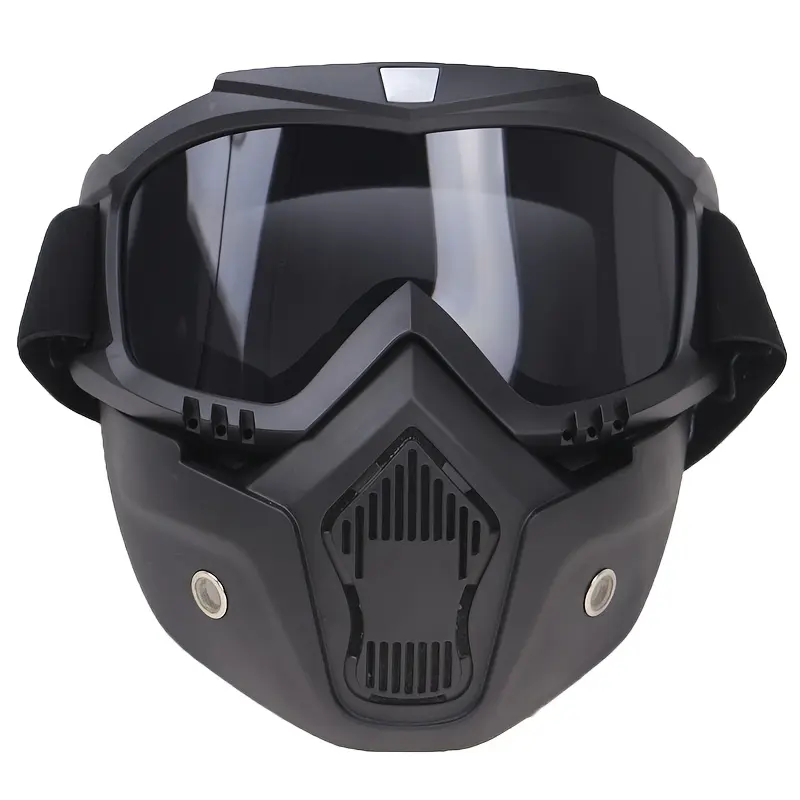A Full-face Goggle with Anti-fog High-definition Lenses, a Detachable and Adjustable Ski Mask, and a Comfortable Handyman mask Sponge Pad - Made of Plastic Yard Work A Full-face Goggle with Anti-fog High-definition Lenses, a Detachable and Adjustable Ski Mask, and a Comfortable Handyman mask Sponge Pad - Made of Plastic Yard Work