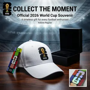 FIFA Commemorative Edition 2026 World Cup TrophySilhouette Hat in White Green Black Collectible Fan Gear,Baseball Cap,victory cap,casual team cap,Gifts for friends and family