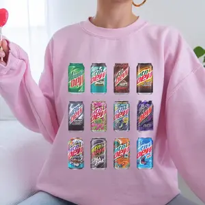 Mountain Dew Sweatshirt, Gift for Mountain Dew Lovers, Classic Crewneck Sweatshirt, Soft Cotton Unisex Pullover, Retro Beverage Apparel, Gift for Drink Enthusiasts