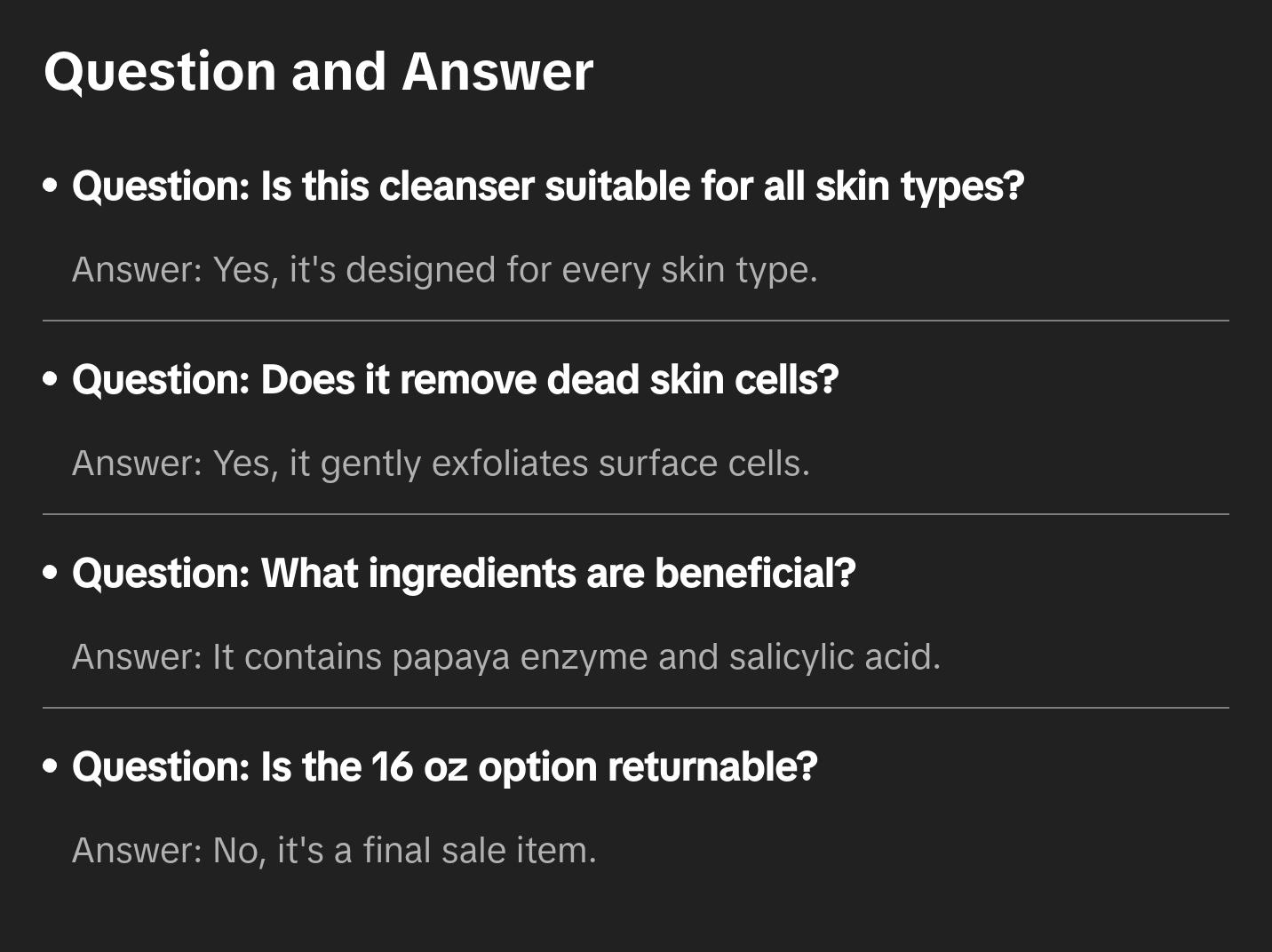 Papaya Enzyme Cleanser