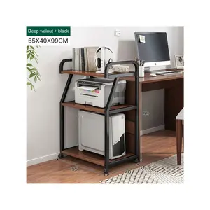 3 Tier Large Printer Stand,Rolling Printer Cart With Wheels,Multifunctional Printer Table For Home Office 3D Printer Heat Press Laster Printer