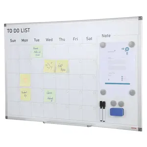 【Summervibes】VEVOR Calendar Whiteboard,  36 x 24 Inches Magnetic Dry Erase Calendar Board, Monthly Planner Whiteboard for Wall, 1 Magnetic Erase & 2 Dry Erase Marker & Movable Tray for Restaurant Office Home School