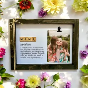 Mimi Photo Frame - Photo Scrabble Tile Frame for Grandkids & Grandma - Ideal Mother's Day Gift