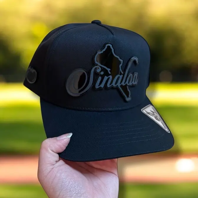 Mexico States Hats Snapback Black Plate Cap with Mexico States Logo, High Quality Design. Mexico States Hats Snapback Black Plate Cap with Mexico States Logo, High Quality Design.