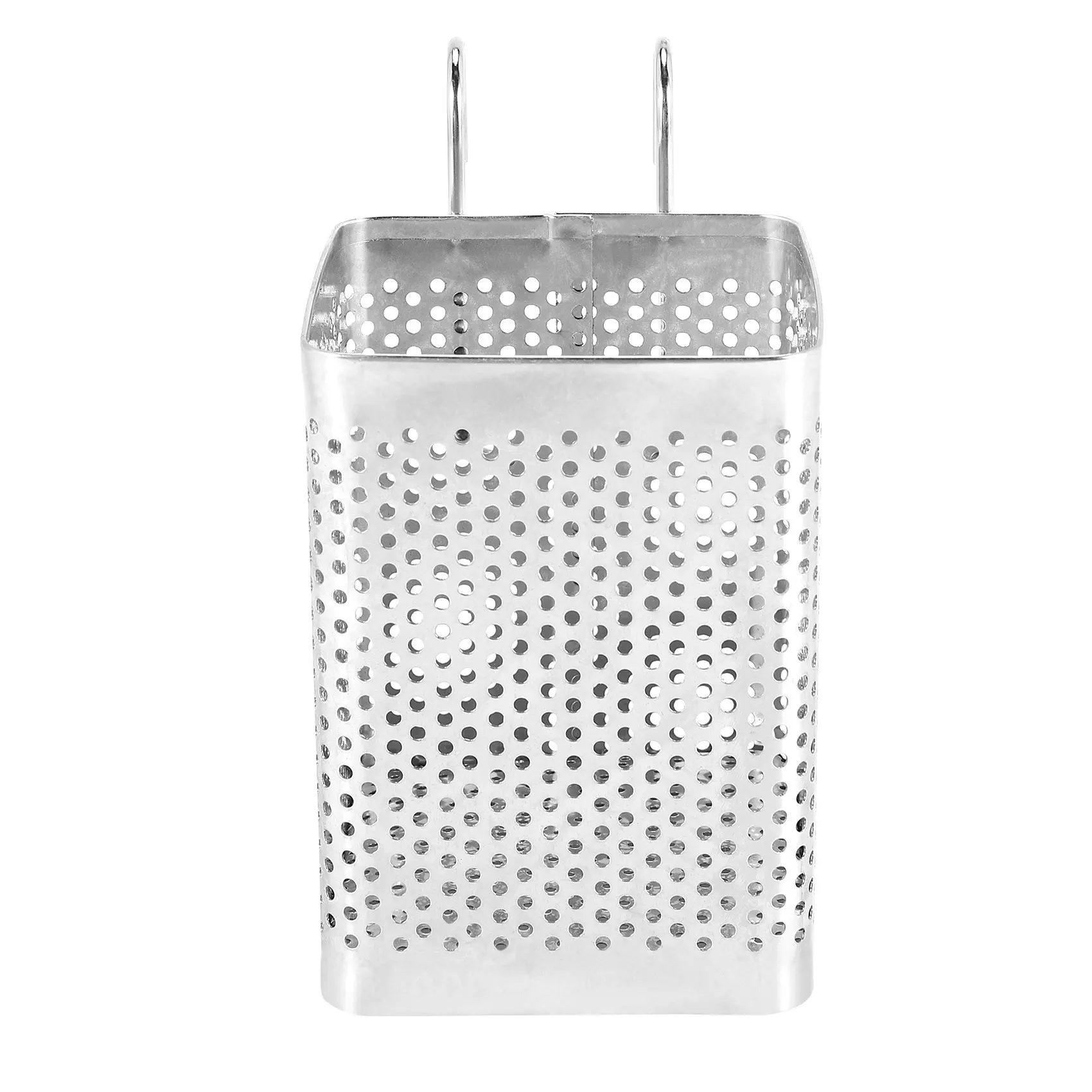 Hanging Stainless Steel Lightweight Corrosion-Resistant Shelf, Chopsticks Holder & Cutlery Drying Rack with Hooks, Excellent Water Draining Kitchen Utensil Organiser & Brush (B)