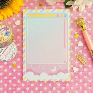 Nostalgia Note Pad - Soft Computer Systems, Retro Digital Windows, Moon