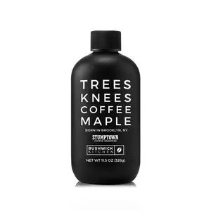 Bushwick Kitchen Trees Knees Coffee Maple Syrup – Bold Coffee-Infused Maple Flavor - Crafted with Stumptown Hair Bender Blend, Dark Chocolate & Cherry Notes – Made with Catskill Mountains Maple, Perfect for Pancakes & Desserts - Made in the USA