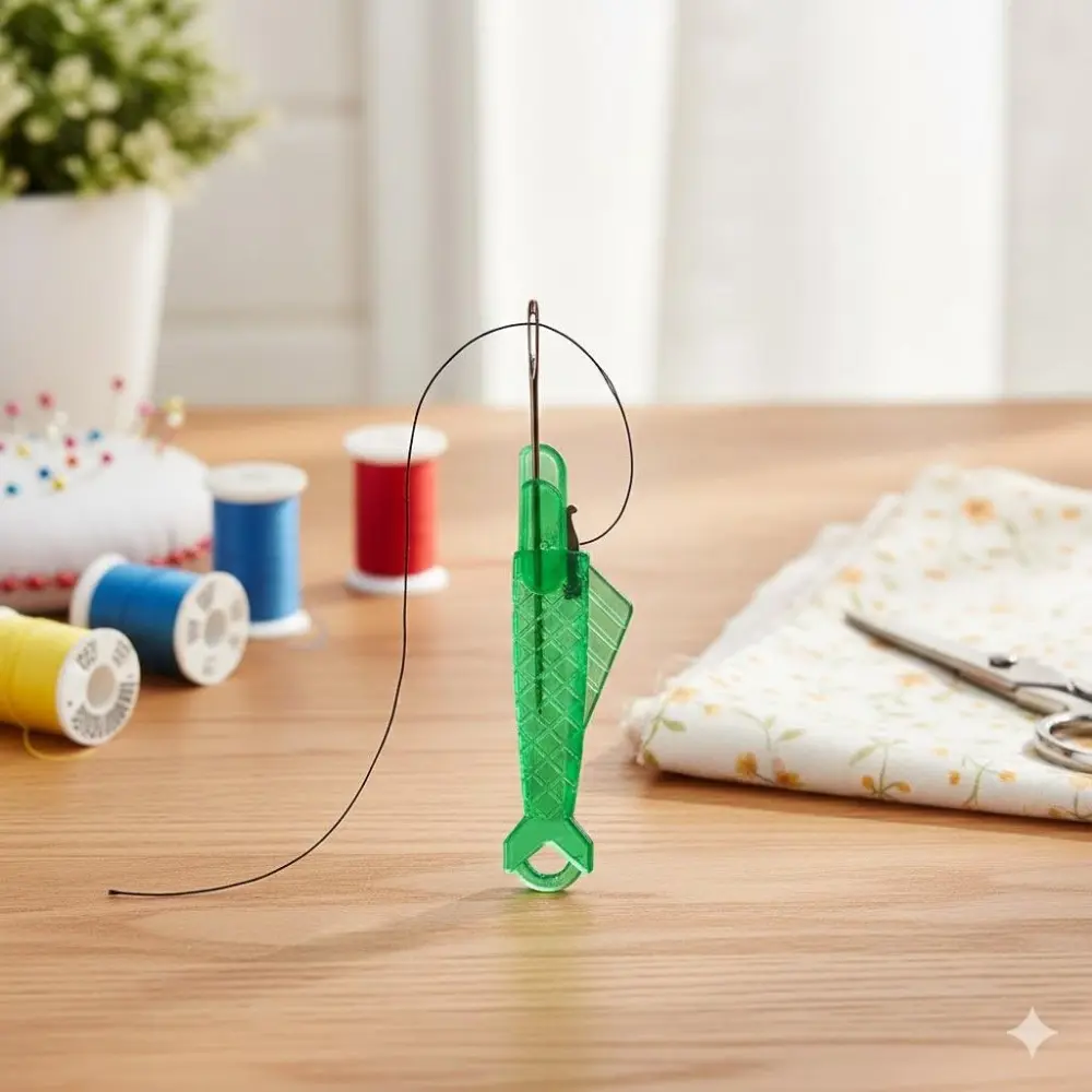 Easy Threader Needle Threading Tool for Sewing Machine, Anti-Slip Quick ...