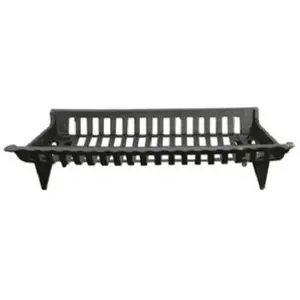GHP CG27 27 in. Cast Iron Fireplace Grate- Black