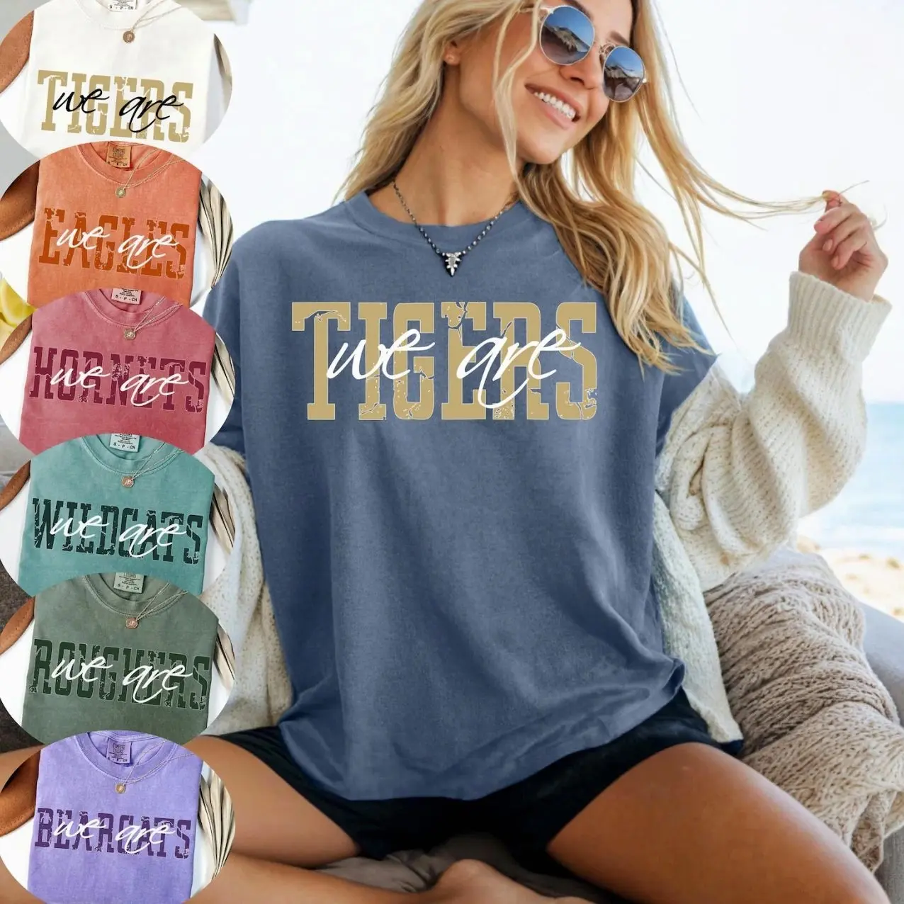 Custom Team Shirt, Team mascot tshirt, School team Comfort Colors tee, Favorite team tee, School logo Tee, Custom Shirt, Personalized Gift I7R