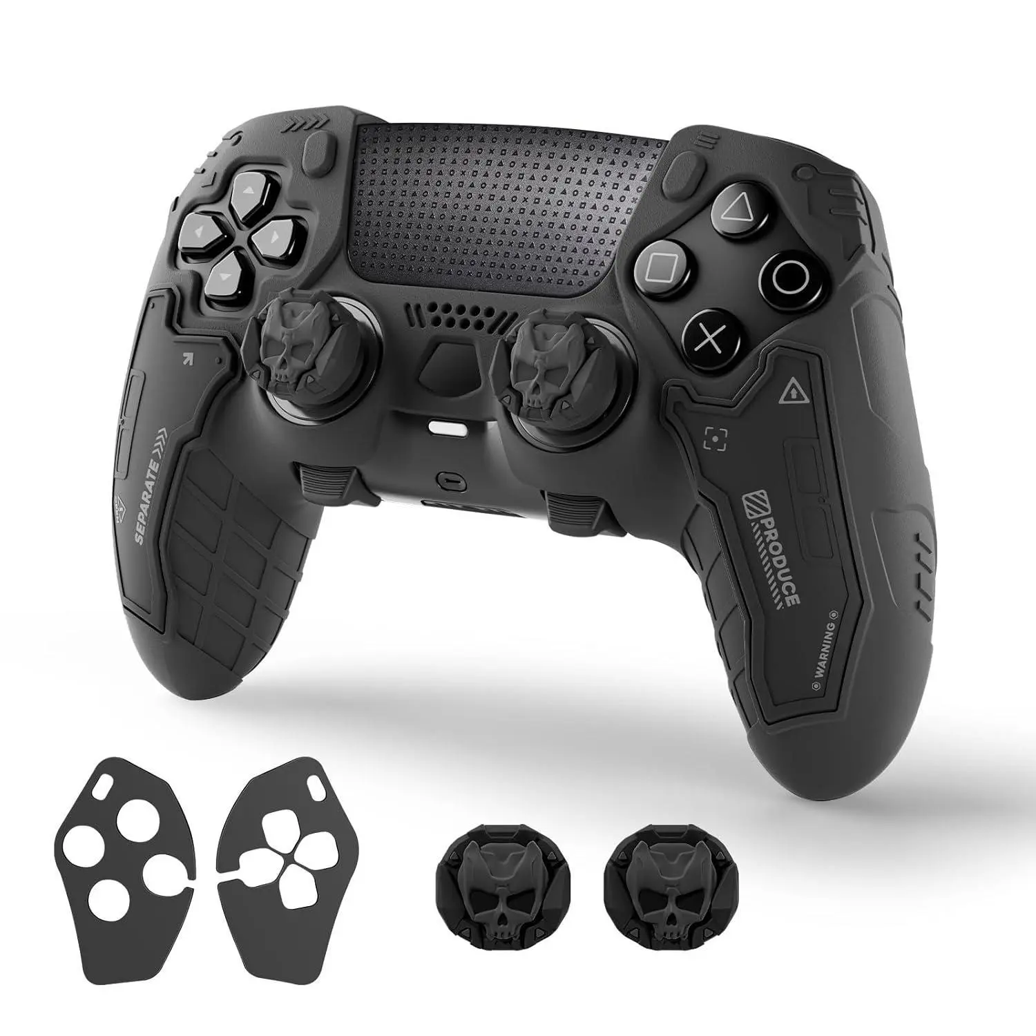 GeekShare G.S.TAC Tactical PS5 Controller Skin Set - 1 Silicone Skin, 1 Pair Anti-Slip Controller Grips (Standard Version), 2 Customized Monster Hunter Wilds Stickers, Durable Game Peripherals, PS5 Accessories,techvibes
