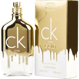 Calvin Klein ck 1 Gold Unisex Fragrances - 3.4oz Eau de Toilette (EDT), Fig Blend, Guaiac Wood, Sage Opening, Premium Aroma, New in Box