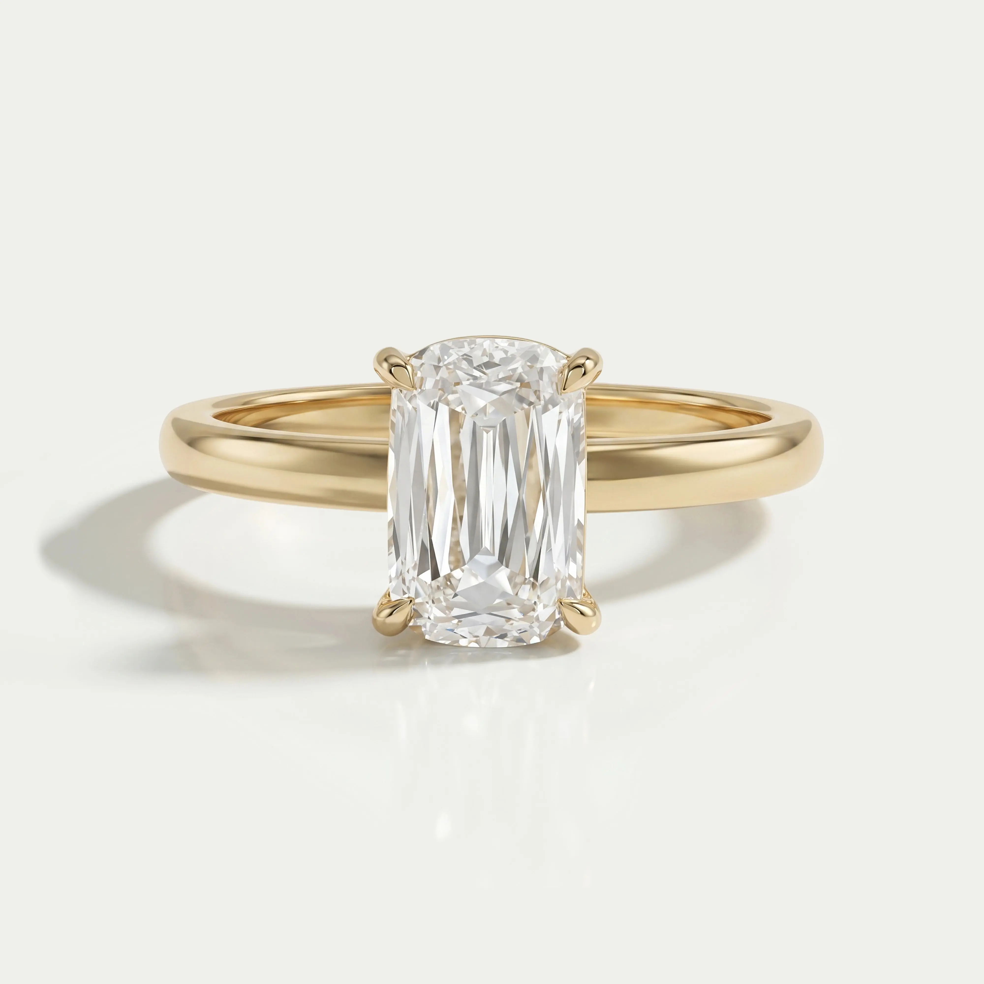 Criss Cut Lab Grown Diamond Solitaire Ring