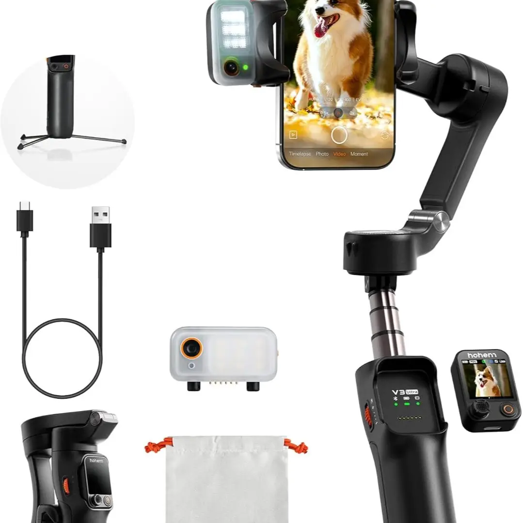 Tripod stand (for placing it on a table or floor)