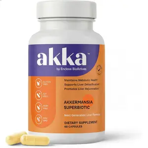 AKKA Premium Superbiotic Capsules – Advanced Akkermansia Formula, 60 Count, Non-GMO & Gluten-Free