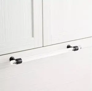 New 12" Matte Black Beryn Acrylic Appliance Pull By Signature Hardware