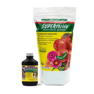 SUPERthrive Vitamin Solution 4 oz + Organic 4-4-4 All-Purpose Fertilizer Set