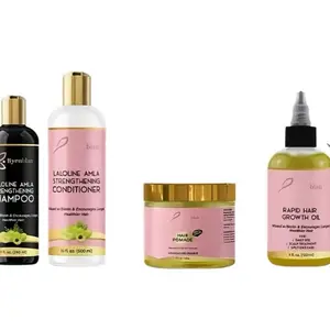 Byenblan Hair shampoo, conditioner, hair oil, and Hair Pomade set Curly Hair Product Moisturizing