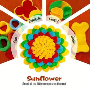 Toy (Snuffle Mat) - Pet Dog Snuffle Mat Nose Smell Training Sniffing Pad Dog Puzzle Toy Slow Food Feeding Bowl Washable Dog toys alfombra olfativa snuffle mat
