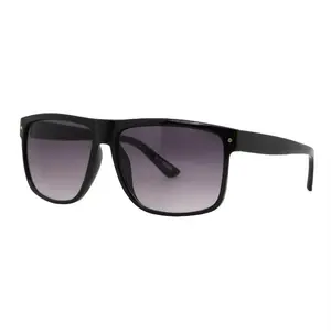 Mad Shade Oversized Black Square Rectangle Sunglasses with Gradient UV400 Lenses - 90s Street Style #11