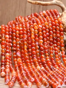 Natural Sardonyx Carnelian Loose Beads, Lustrous Round Beads, 4mm-10mm, for Jewelry Making, DIY Necklaces, Bracelets and Earrings, Beads Charms Accessories, Beaded Jewelry