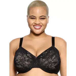 Felina | Jessamine Unlined Side Smoothing Minimizer Bra | 32C - 44H | Back & Side Smoothing Lace