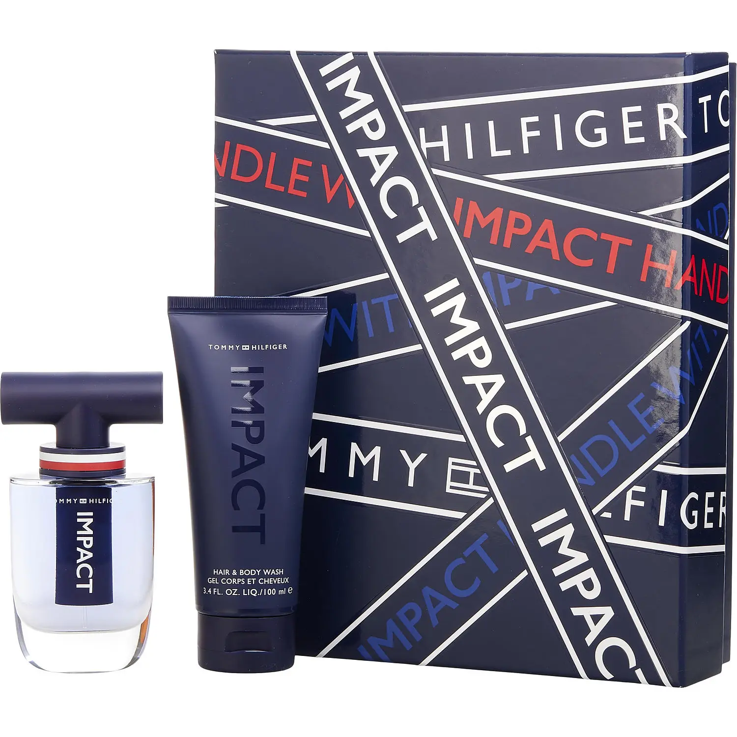 Tommy Hilfiger Impact Set-Edt Spray 1.7 Oz & Hair & Body Wash 3.3 Oz For Men