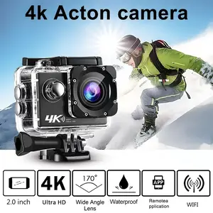 Sport Camera WiFi Action Cam Ultra HD Waterproof Underwater 170 Degree Wide Angle 30m Water Resistant Best Christmas Gift Sports Action Camera