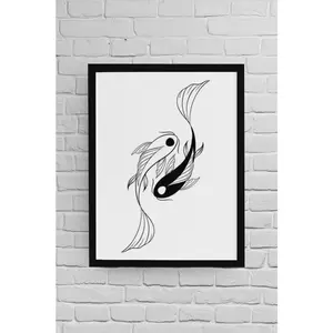 Tui and La Avatar The Last Airbender Moon and Ocean Spirits Yin Yang Koi Fish Avatar Poster Anime Lover Gift Water Tribe Decor