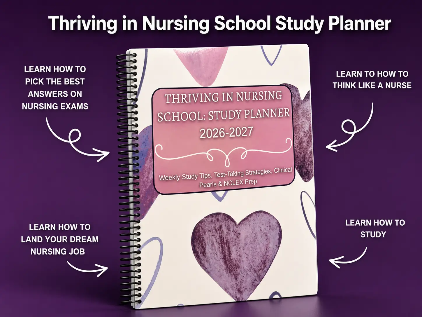Thriving In Nursing School Study Planner