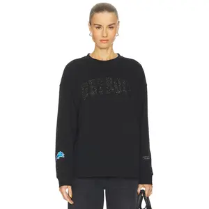 The Wild Collective Detroit Lions Sweatshirt in Black